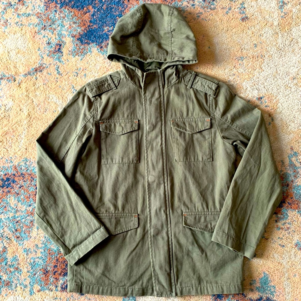 Joe Fresh Spring Coat, Olive Green, size L